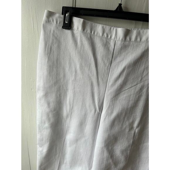New Alfred Dunner capri pants white size 16P cropped tassel - Picture 3 of 11